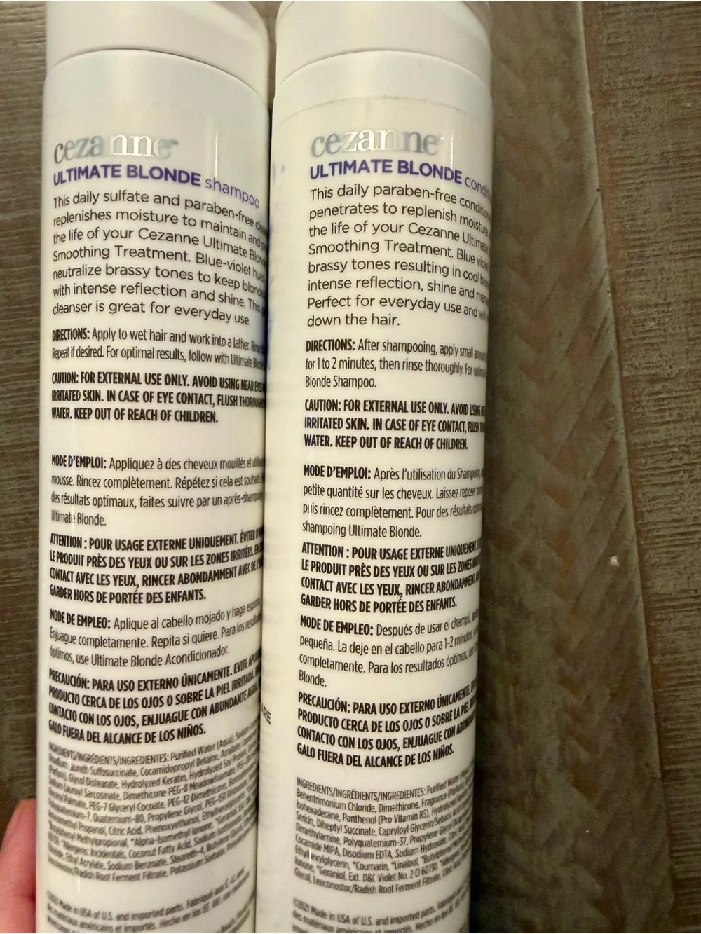 Cezanne Ultimate Blonde Shampoo & Conditioner Set - NEW!